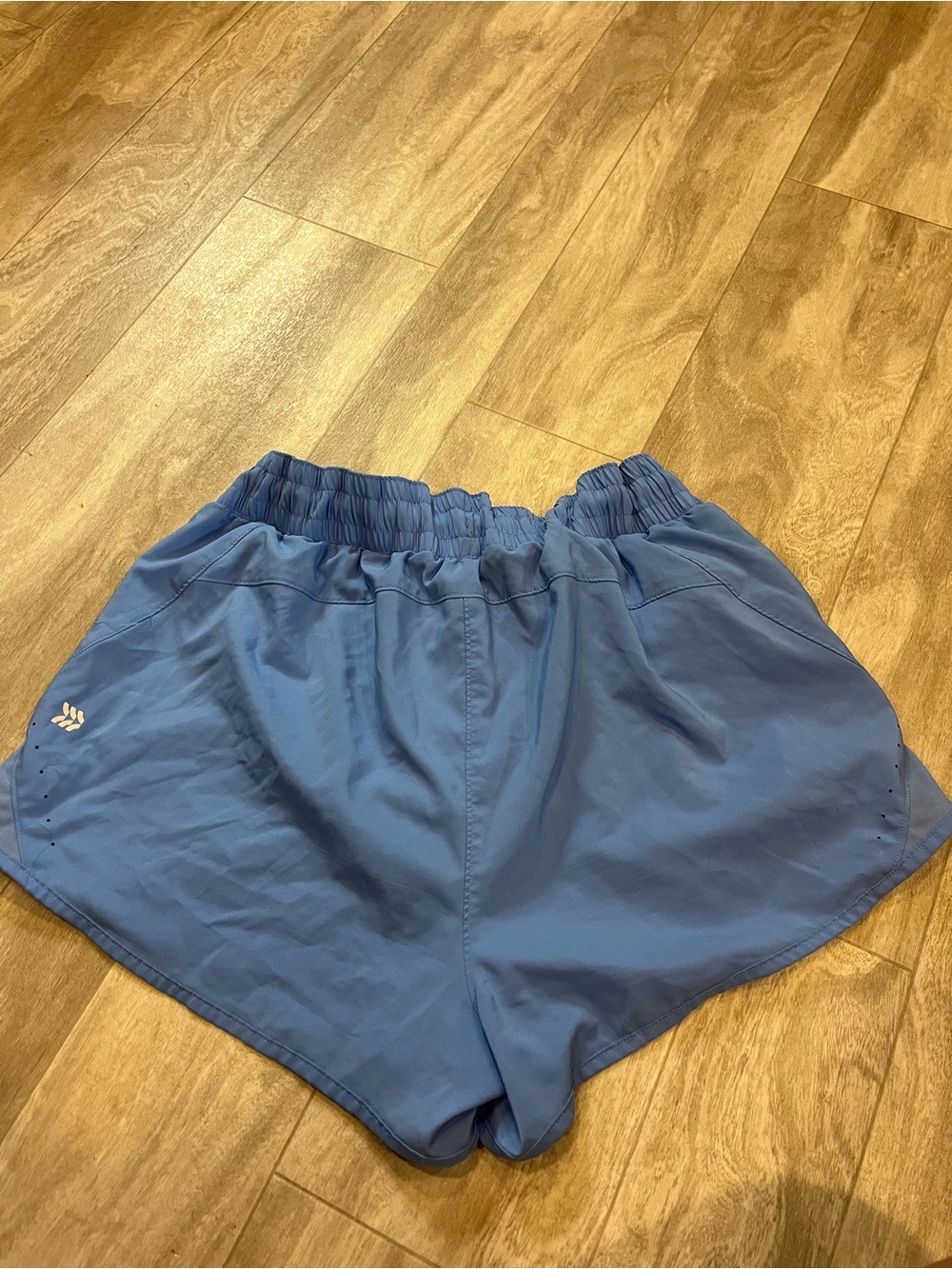 All In Motion Women's Athletic Shorts - Blue Lightweight Running Shorts - Picture 3 of 4